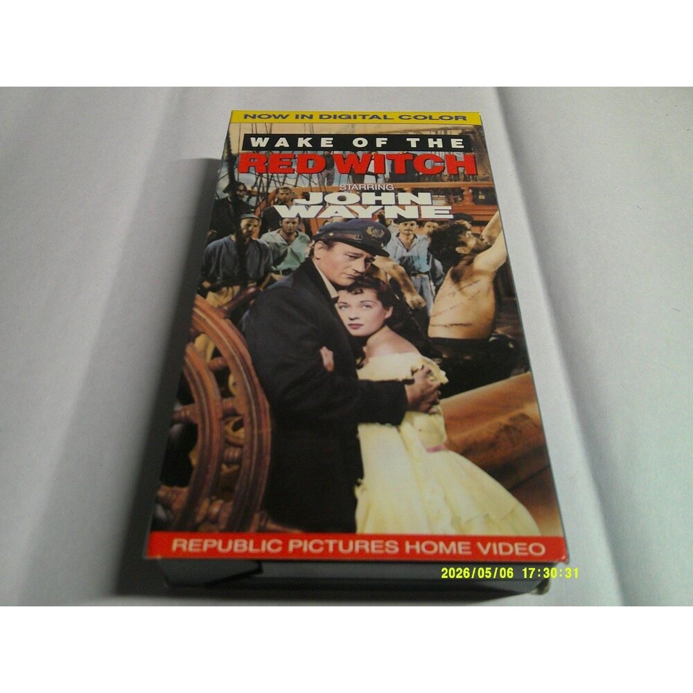 Wake of the Red Witch VHS John Wayne Republic Pictures Home Video Digital Color